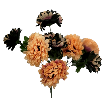 Kwiaty sztuczne (bukiet 9 chryzantem) FLM115-MIX2
