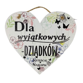 Zawieszka serce średnie - Dla wyjątkowych Dziadków