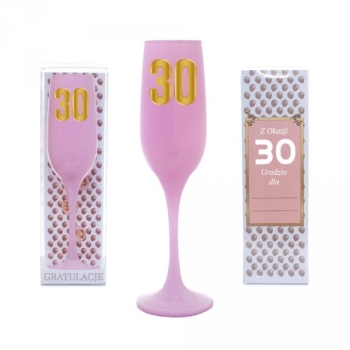 Kielich do szampana różowy - 30
