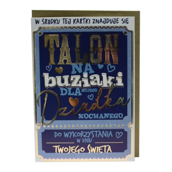 Karnet PR-264 - Talon na buziaki dla mojego Dziadka