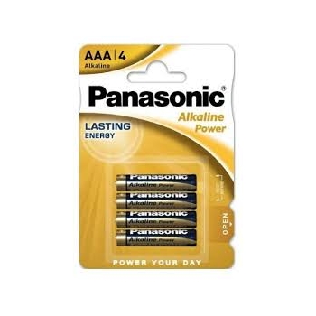 Baterie Alkaliczne Panasonic AAA-LR3 (cienkie paluszki) - 4szt.