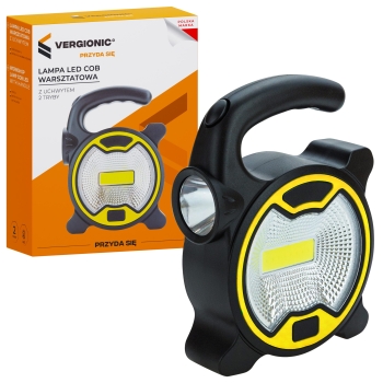 Latarka led cob warsztatowa 0762