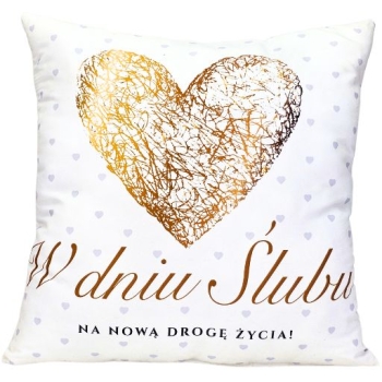 Poduszka MST - W dniu ślubu na nową drogę życia!