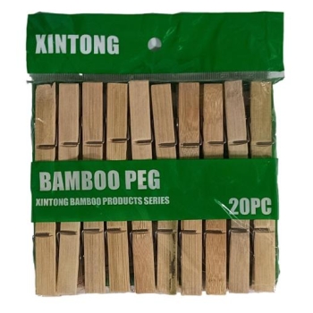 Klamerki bambusowe 20 szt 2104