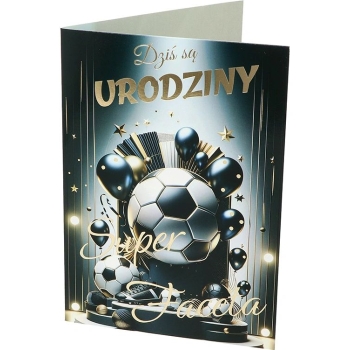 Karnet Nero A URD-082 - Dziś są urodziny super faceta (piłki)
