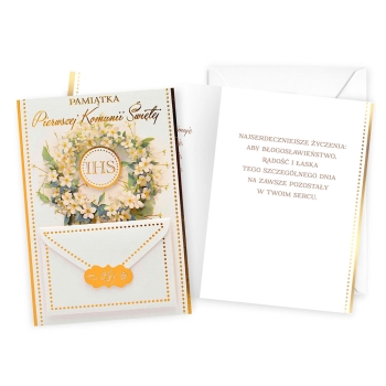 Karnet DK-1241 - Pamiątka Pierwszej Komunii Świętej