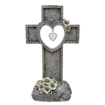 Figurka nagrobna led 1149 - Krzyż z sercem