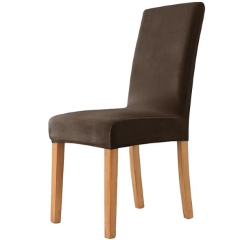 Pokrowiec na krzesło 4459 - Ciemny brąz