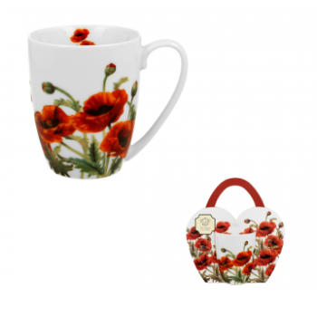 Kubek Classic w koszyczku - Classic Poppies 7524