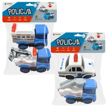 Samochód policja 2 szt 8020