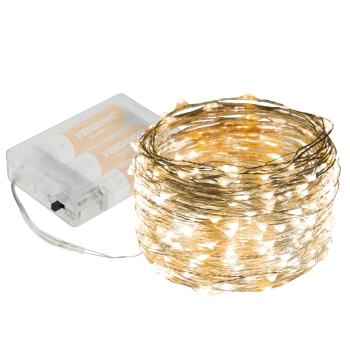 Lampki led na druciku 100 szt 5996 (białe ciepłe)