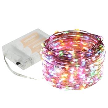 Lampki led na druciku 10m 8092 - Multikolor