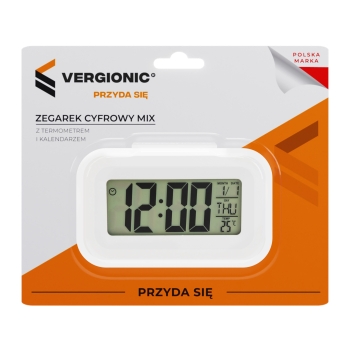 Zegarek cyfrowy z termometrem i kalendarzem 8196