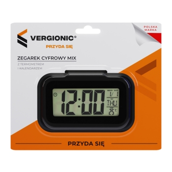 Zegarek cyfrowy z termometrem i kalendarzem 8196