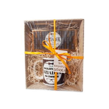 Zestaw kubek+czekolada - Dla najlepszego Dziadka na świecie