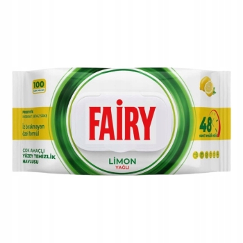 Chusteczki nawilżane do czyszczenia Fairy - Cytryna