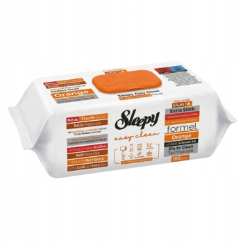 Sleepy chusteczki nawilżane do czyszczenia 100 szt (pomarańcza)