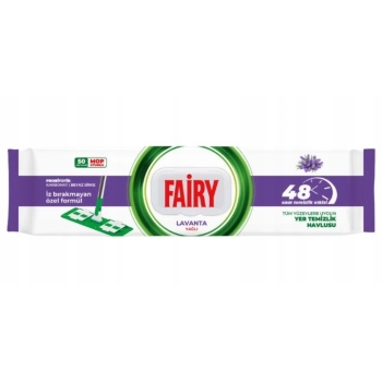 Chusteczki nawilżające czyszczące do mopa Fairy - Lawenda