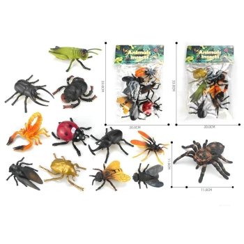 Zwierzęta 6 szt 0358 - Owady