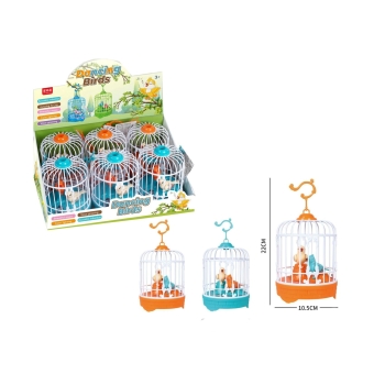 Ptak w klatce na baterie 0002