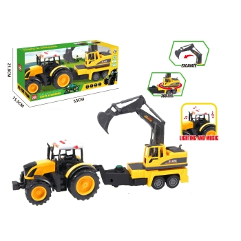 Traktor z koparką 4396