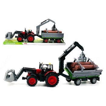 Traktor z przyczepą 7581