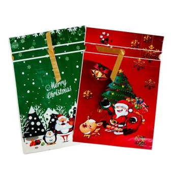 Worek prezentowy z tasiemką świąteczny 3 szt 8355