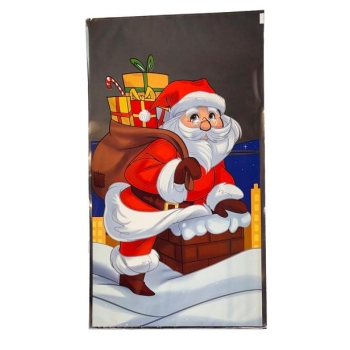 Foliowy worek prezentowy świąteczny, 50 szt 9774 (mały)