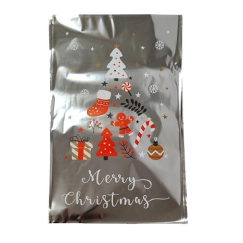 Foliowy worek prezentowy świąteczny 50 szt 9798 (duży)