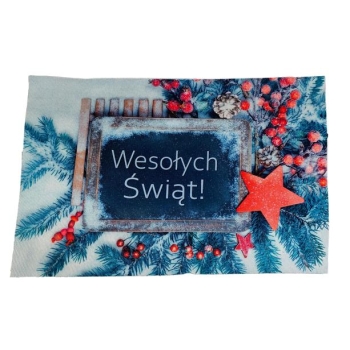 Dywanik świąteczny DYR50501C - Wesołych Świąt (gwiazda)