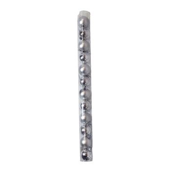 Bombki 12 szt BO1-19032 (srebrne)