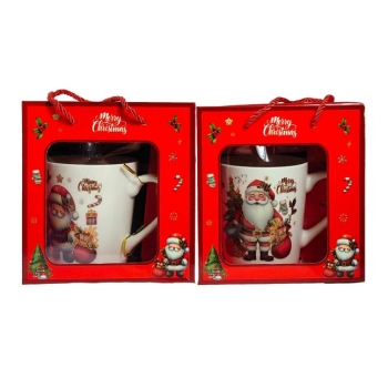 Kubek świąteczny z łyżeczką A1527