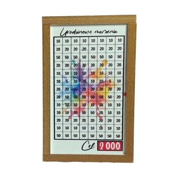 Skarbonka drewniana mała - Życie zaczyna się po 18-stce