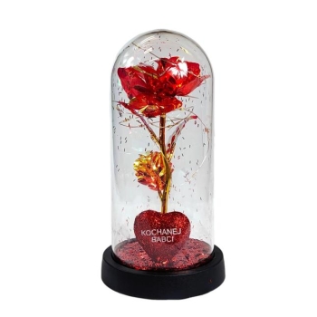 Wieczna róża w szkle 3513 - Kochanej Babci