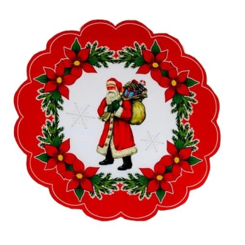 Serwetka świąteczna SEM50503B (mikołaj, okrągła)