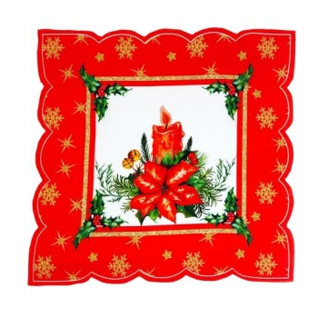 Serwetka świąteczna SEM50502C (świeca, kwadrat)