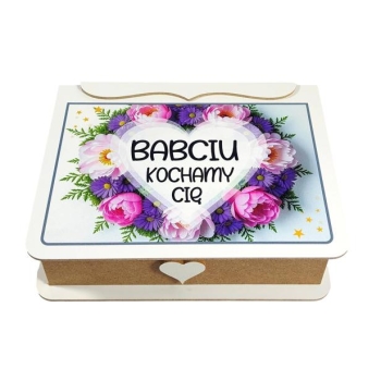 Szkatułka drewniana - Babciu kochamy Cię