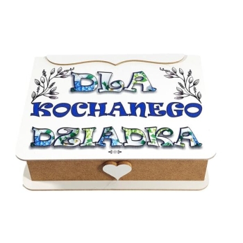 Szkatułka drewniana - Dla kochanego Dziadka