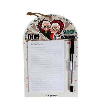 Notes z długopisem - Dom super Dziadków