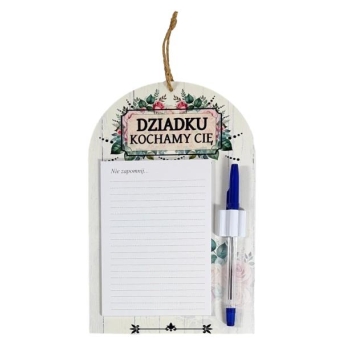 Notes z długopisem - Dziadku kochamy Cię