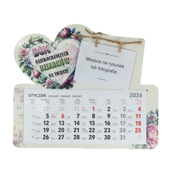 Kalendarz z fotografią  - Dom najukochańszych Dziadków na świecie