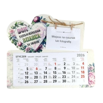 Kalendarz z fotografią  - Dom najukochańszego Dziadka na świecie