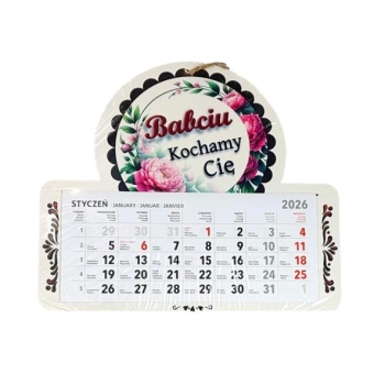 Kalendarz - Babciu kochamy Cię
