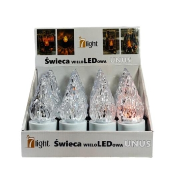 Świeca wieloledowa (biała)