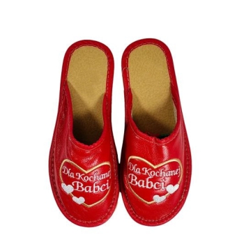 Kapcie - Dla kochanej Babci rozmiar 39 (czerwone)