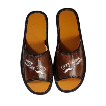 Kapcie - Super Dziadek rozmiar 42 (okulary, odkryte palce)