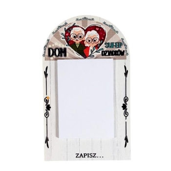 Magnes z notesem - Dom super Dziadków