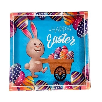 Serwetki wielkanocne 7601 - Happy Easter (zajączek)