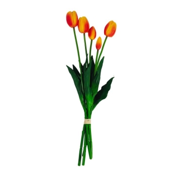 Tulipany 5 szt MH137C (pomarańczowo-żółte)