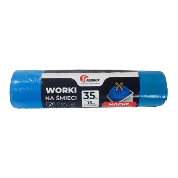 Worki na śmieci 35l z taśmą 8698